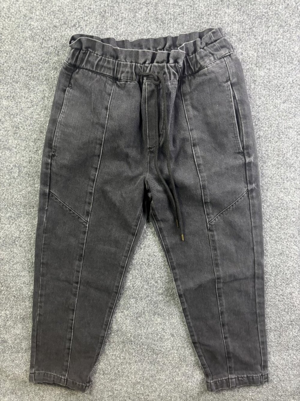 Pistola Jogger Pants Womens XS Gray Denim Elastic Waist Drawstring Tapered Leg